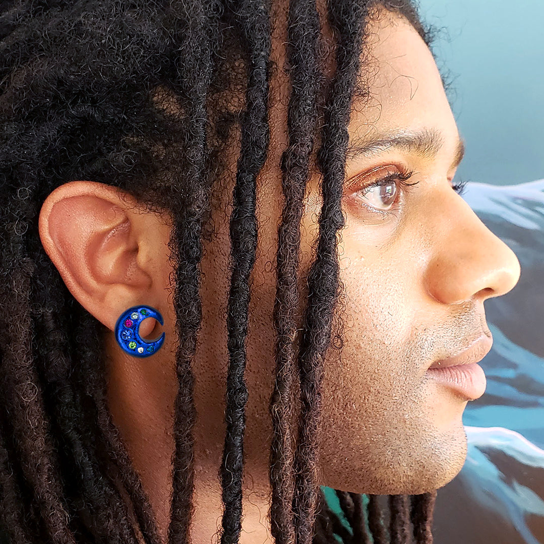 Moon Studs - Customizable
