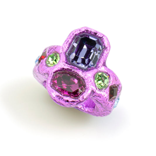 Lilac Paired Stone Ring - Size 6.5