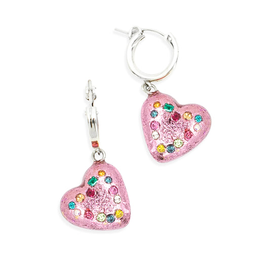 Rose Heart Hoop Drops