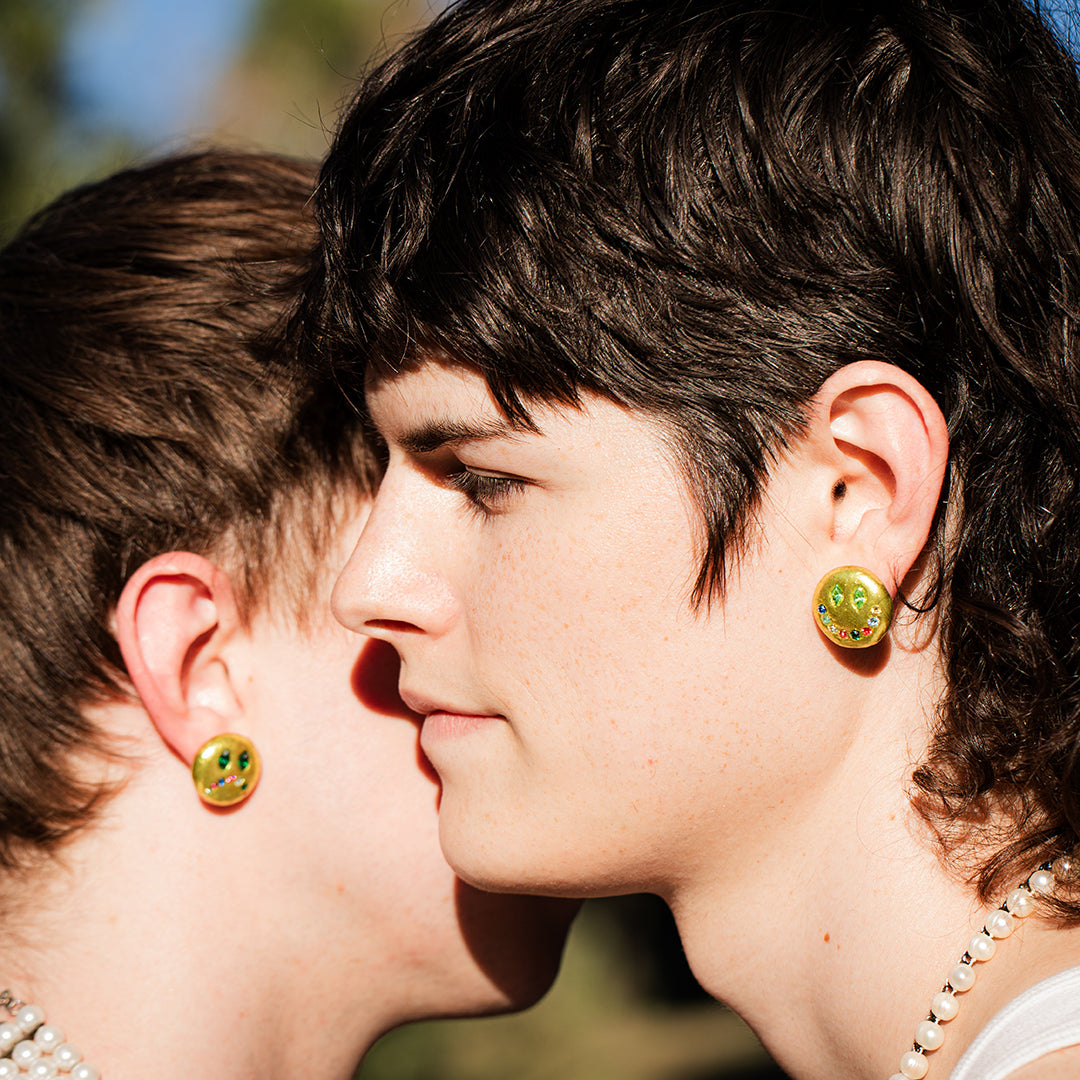 Smiley/Frowny Studs - Customizable