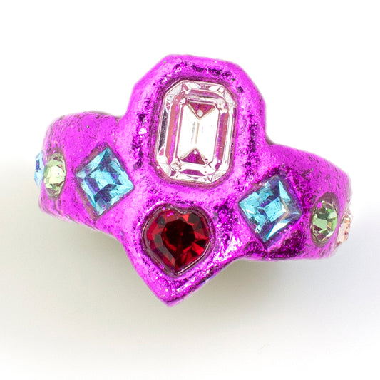 Crowned Heart Ring - Customizable