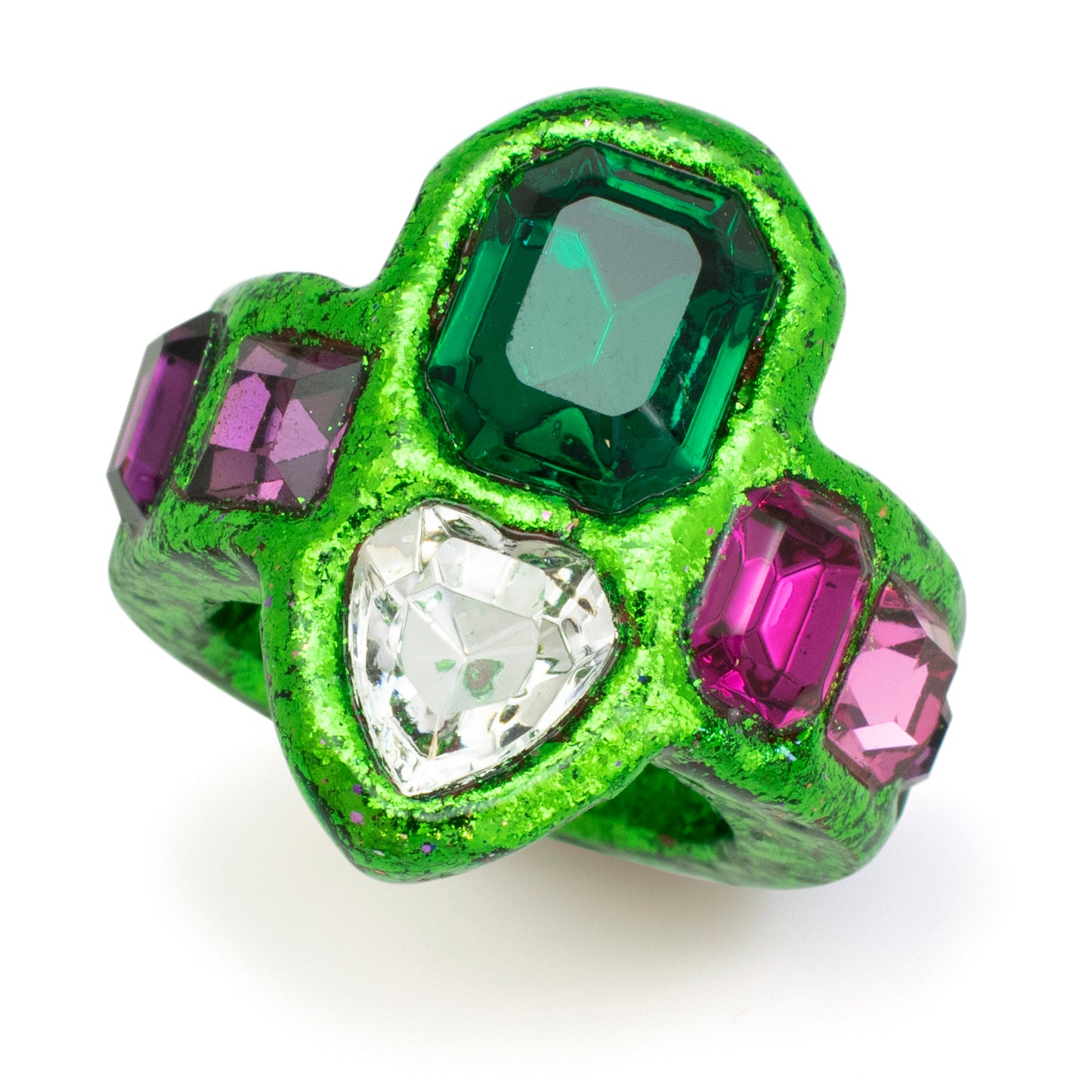 Crowned Heart Ring - Customizable
