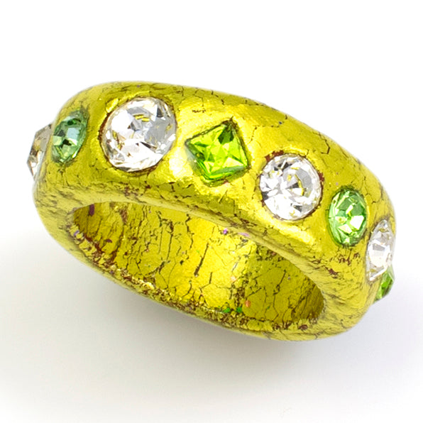 Chartreuse Thin Infinity Ring - 2 Sizes