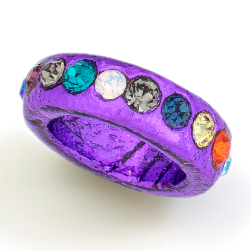 Purple Thin Infinity Ring - Size 9